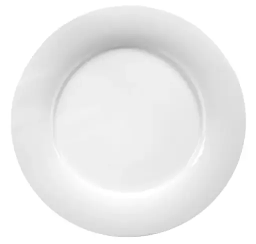 [PR/07915] Teller flach 21 cm Fahne Form Savoy weiß Seltmann 