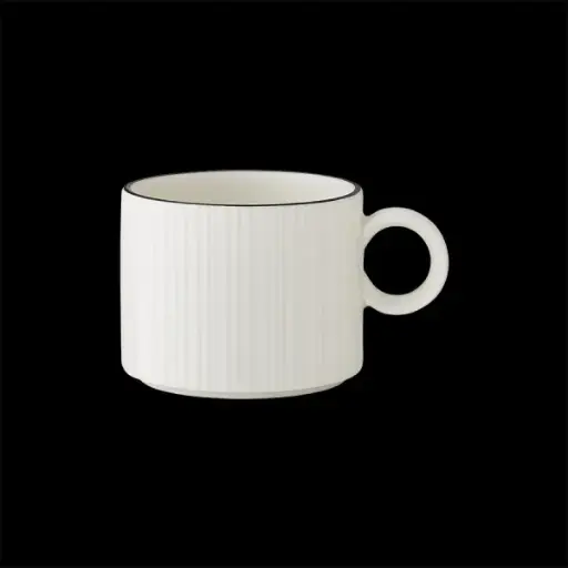 [PR/01240] Espresso-Obere 8,5 cl Concorde farbiges Band schwarz
