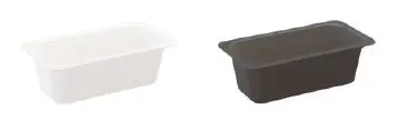 Auslageschale 1/3 GN 100 mm tief aus Melamin  
