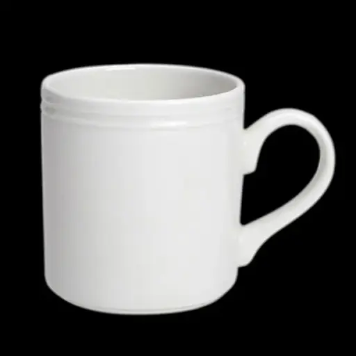 [PR/01618] Becher mit Henkel 28,5 cl BEAD weiß 