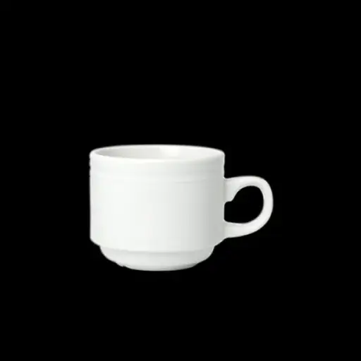 [PR/01254] Espresso-Obere 10 cl stapelbar BEAD weiß 