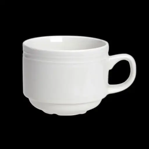 [PR/01255] Kaffee-Obere 20 cl stapelbar BEAD weiß  