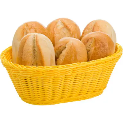[PR/04124] Korb »Coolorista« oval, 26 x 18,5 x 9 cm, zitronengelb