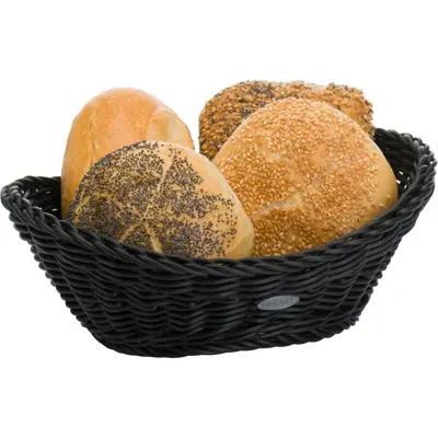 [PR/04127] Korb »Coolorista« oval, 23,5 x 18 x 6/8 cm, schwarz