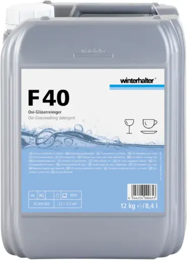 [PR/02250] Gläserreiniger F 40  flüssig 12 kg Kanister mit Oxikraft