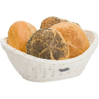 [PR/04130] Korb »Coolorista« oval, 23,5 x 18 x 6/8 cm, weiß
