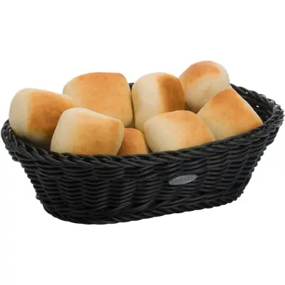 [PR/04136] Korb »Coolorista« oval, 23,5 x 16 x 6,5 cm, schwarz