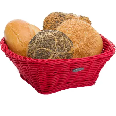 [PR/04146] Korb »Coolorista« quadratisch, 19 x 19 x 7,5 cm, rubinrot