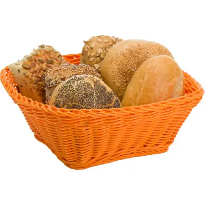 [PR/04147] Korb »Coolorista« quadratisch, 23 x 23 x 9 cm, orange
