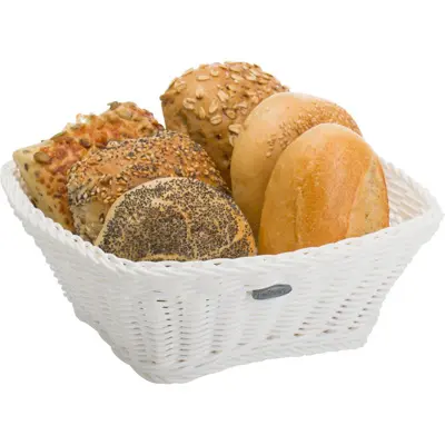 [PR/04149] Korb »Coolorista« quadratisch, 23 x 23 x 9 cm, weiß