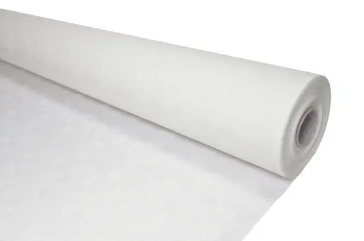 [PR/04167] Papiertischtuch mit Damastprägung 50 m x 1 m weiß