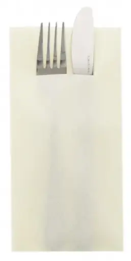 [PR/04177] Besteckserviette AIRLAID 40 x 40 cm 1/8 Falz champagner - 75 Stück   