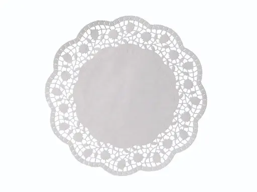 [PR/04180] Tortenspitze rund 24 cm weiß - 100 Stück