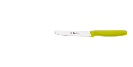 [PR/04198] Universalmesser 11 cm mit Wellenschliff Griff limette