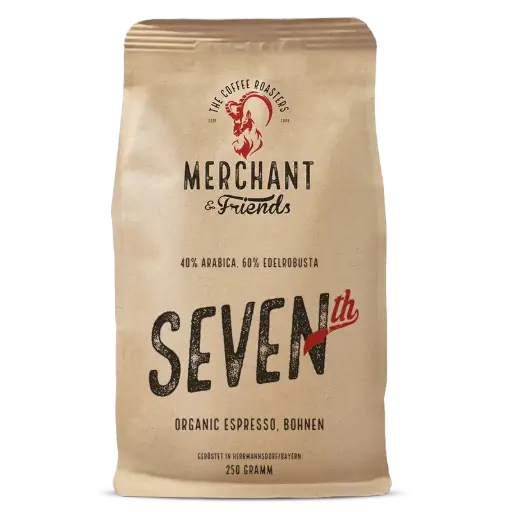 [PR/04288] Kaffee - Merchant's Seventh – Espresso Mischung - 250g ganze Bohne    