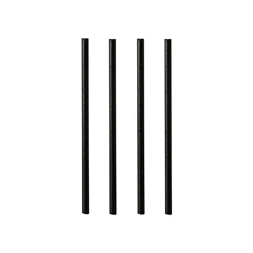 [PR/00910] Cocktail Trinkhalme Papier Ø 7 mm  15 cm schwarz