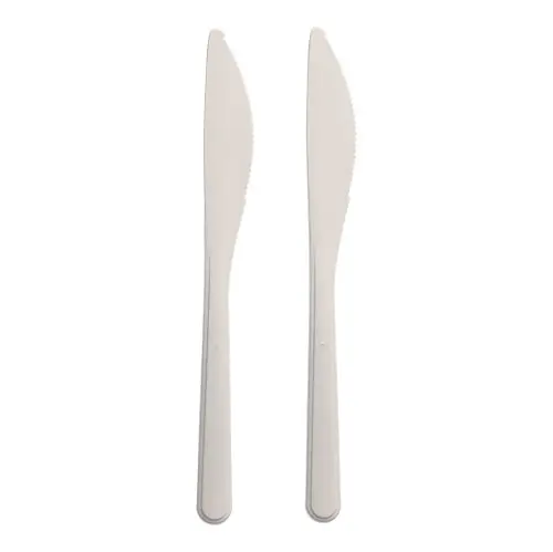[PR/00914] Mehrweg-Messer PP-MF 18,5 cm weiss extra stabil "Circulware by Haval"