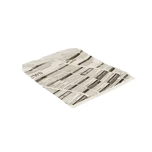 [PR/00928] Hamburger-Tüten, Pergament-Ersatz 16 cm x 18 cm "Newsprint" fettdicht