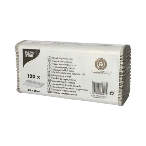 [PR/00924] Handtuchpapier C-Falz 50 cm x 25 cm natur 1-lagig