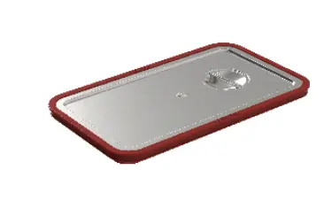 [PR/04551] GN Deckel 1/2  Steckdeckel wasserdicht mit Dichtung 