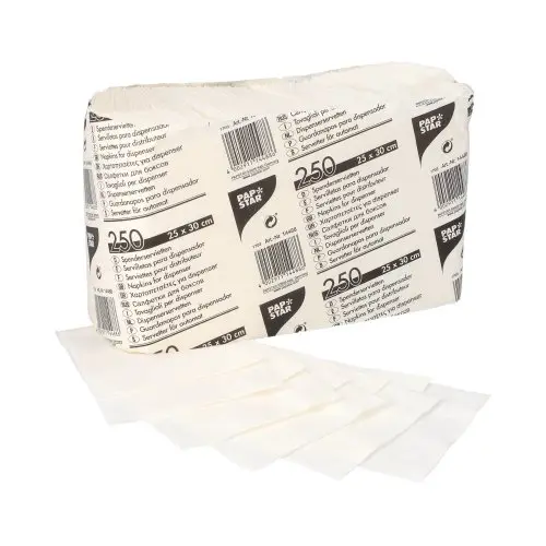 [PR/00938] Spenderservietten, 1-lagig 25 cm x 30 cm weiss 