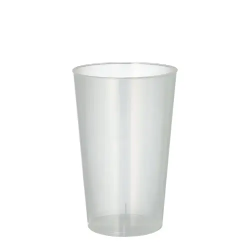 [PR/00951] Mehrweg-Trinkbecher PP 0,3 l Ø 7,8 cm · 11,8 cm transluzent unzerbrechlich