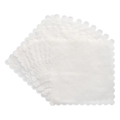 [PR/00970] Dessertdeckchen 17 cm x 17 cm weiss 1-lagig