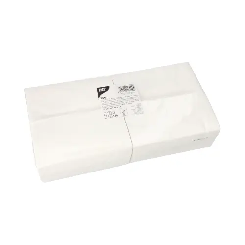 [PR/00974] Servietten 2-lagig 1/8-Falz 33 cm x 33 cm weiss