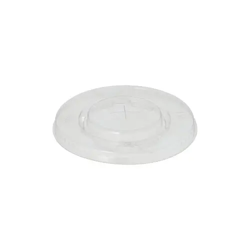 [PR/01048] Deckel PLA "pure" rund Ø 9,5 cm glasklar mit Kreuzschlitz