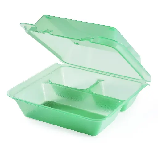 Menübox mit 3 Fächer hoch  23 x 23,5 x 9 cm Eco Takeout