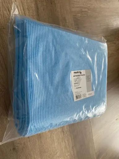 [PR/00896] Abtropfunterlage Spontex 60 x 38 cm blau 10er Pack Schwammtuch feucht 
