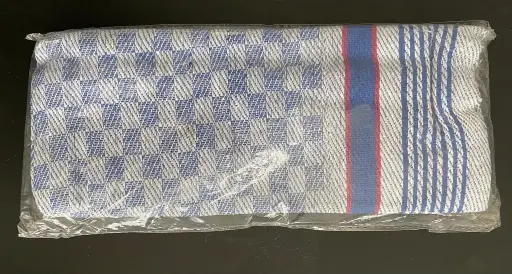 [PR/02279] Grubenhandtuch 50 x 100 cm BW blau kariert