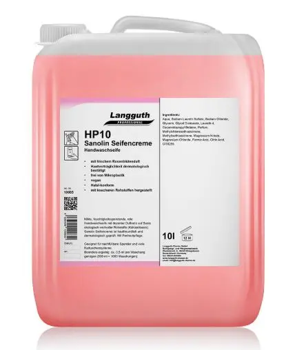 [PR/01700] Seifencreme rosé HP10 Sanolin 10 l 