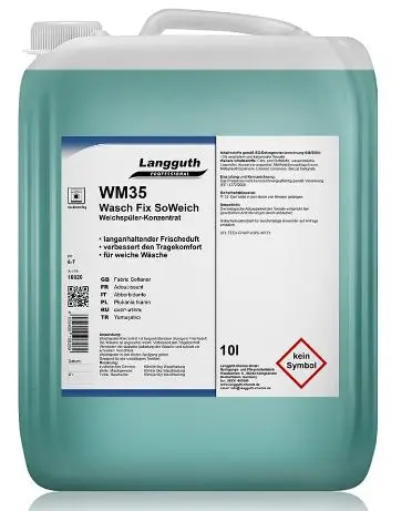 [PR/01703] Weichspüler-Konzentrat WM35 Wasch Fix SoWeich 10 l