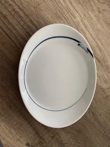 [PR/02371] Kuchenteller 22 cm oval Logo Schneider - Restposten   