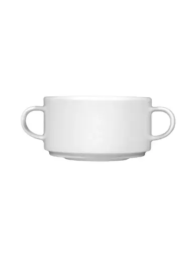 [PR/01729] Suppen Obere 0,27 l stapelbar Form Savoy weiß Seltmann   