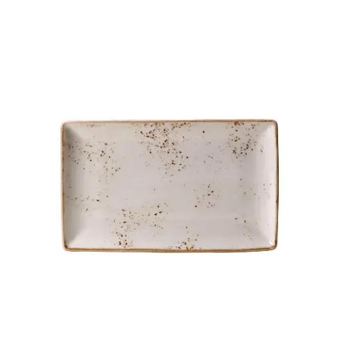 [PR/02451] Platte 27 x 16,75 cm Serie Craft weiß